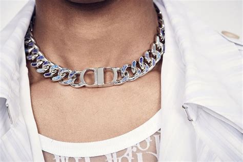 dior jewellery men's|dior men's necklace.